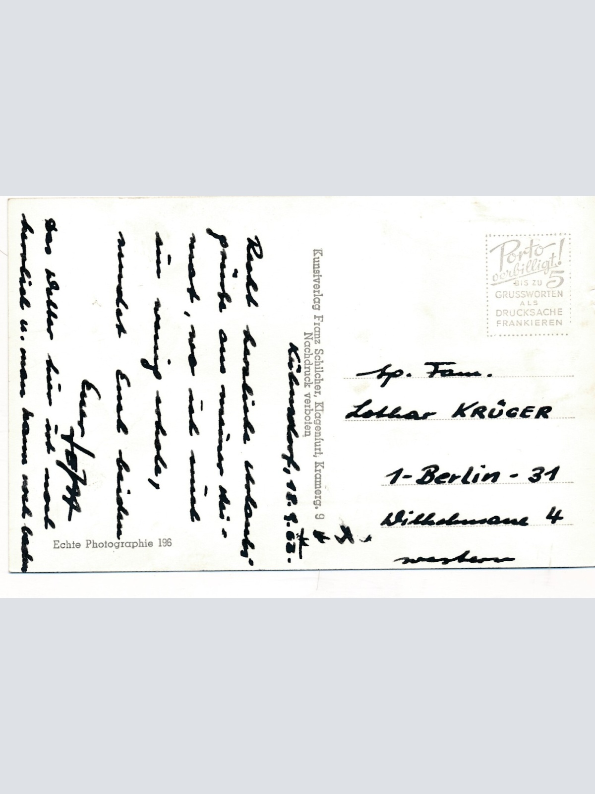 AK gruss vom Kloppeinersee Kärnten Ansichtskarte (12099)