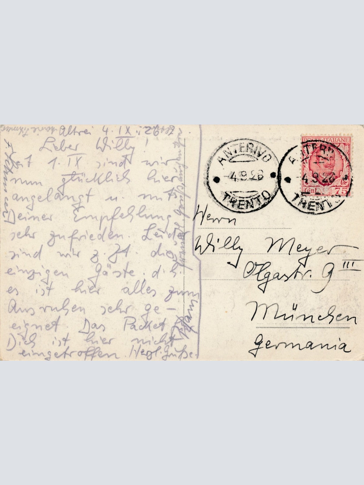 AK aus Anterivo Valle di Siemme Italien Ansichtskarte (12459)