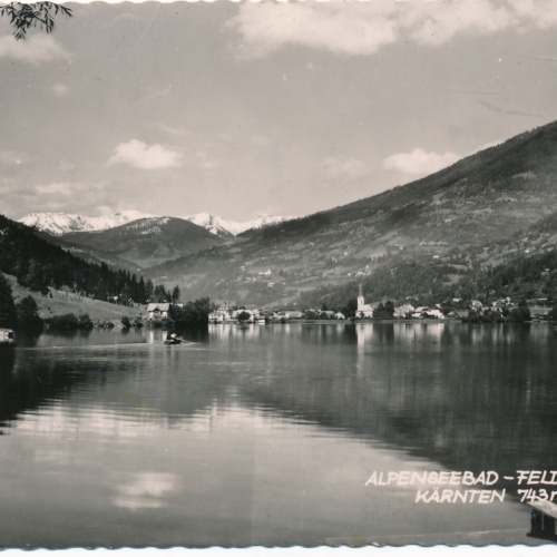 AK aus Feld am See mit Alpenseebad Kärnten Ansichtskarte (12137)
