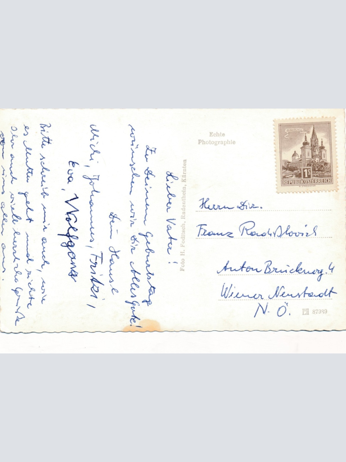 AK aus Feld am See mit Alpenseebad Kärnten Ansichtskarte (12137)