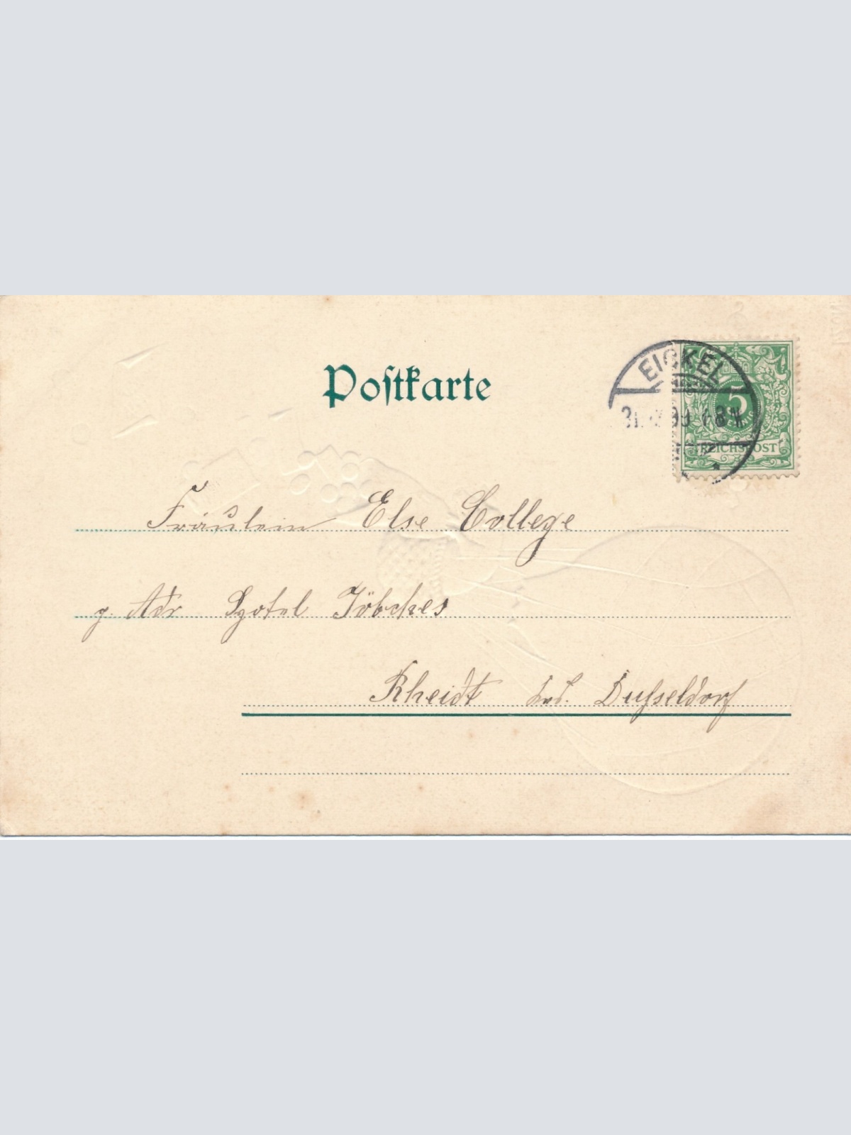 Präge - Motiv - Karte Ballon mit Schwein die besten Wünsche (11484)