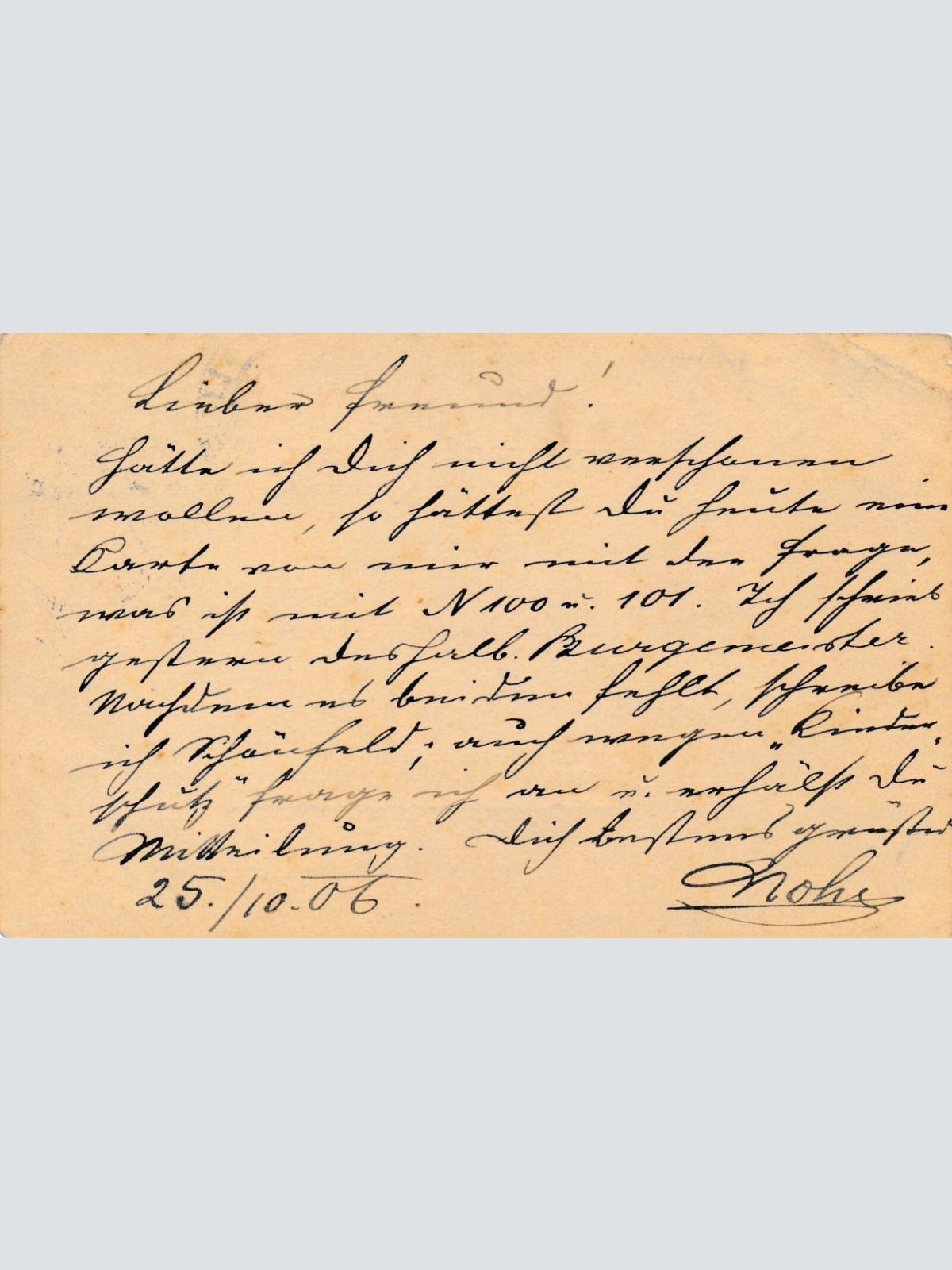 5 Heller Ganzsachen - Karte 1905 aus Liboch (12522)