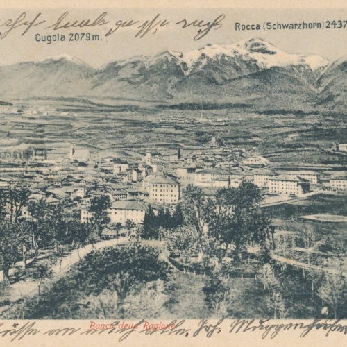 AK aus Cavalese Balco della Ragione Italien Ansichtskarte (12492)