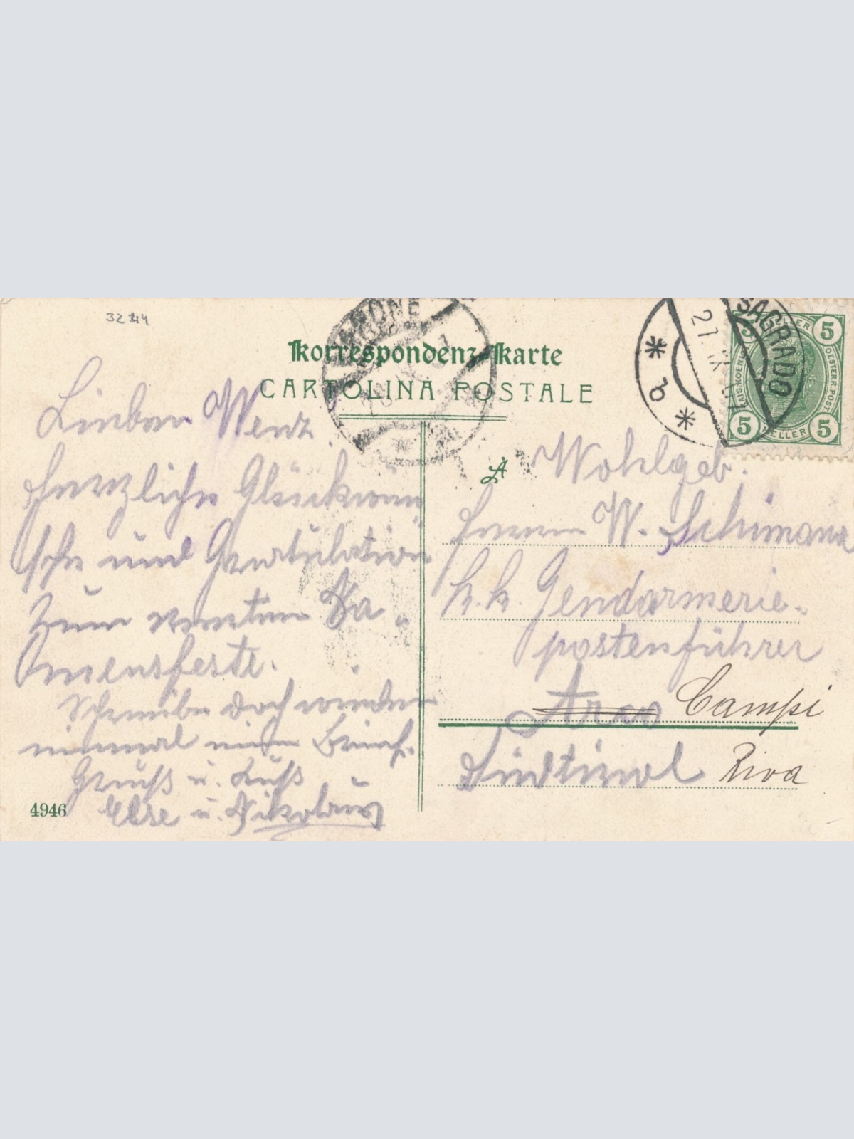 AK aus Sagrado Italien Ansichtskarte (12493)