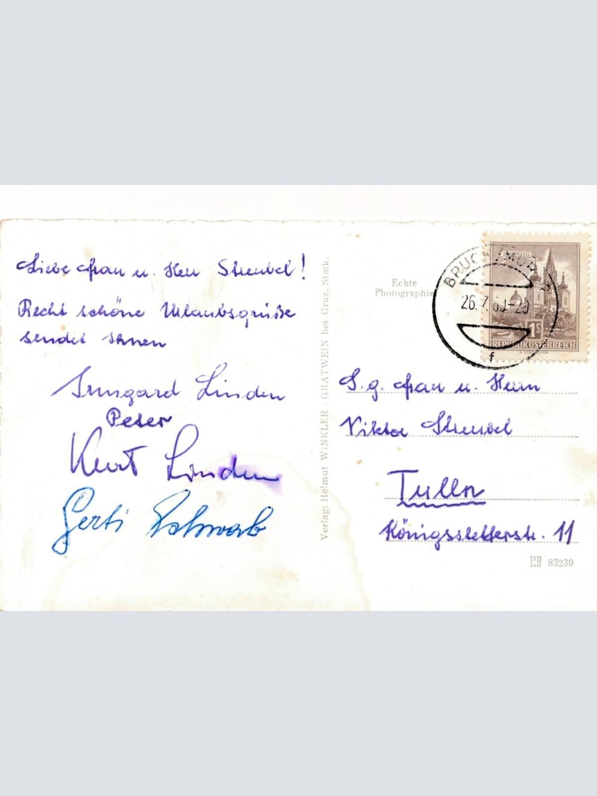 AK aus Graz Steiermark Ansichtskarte (J212)