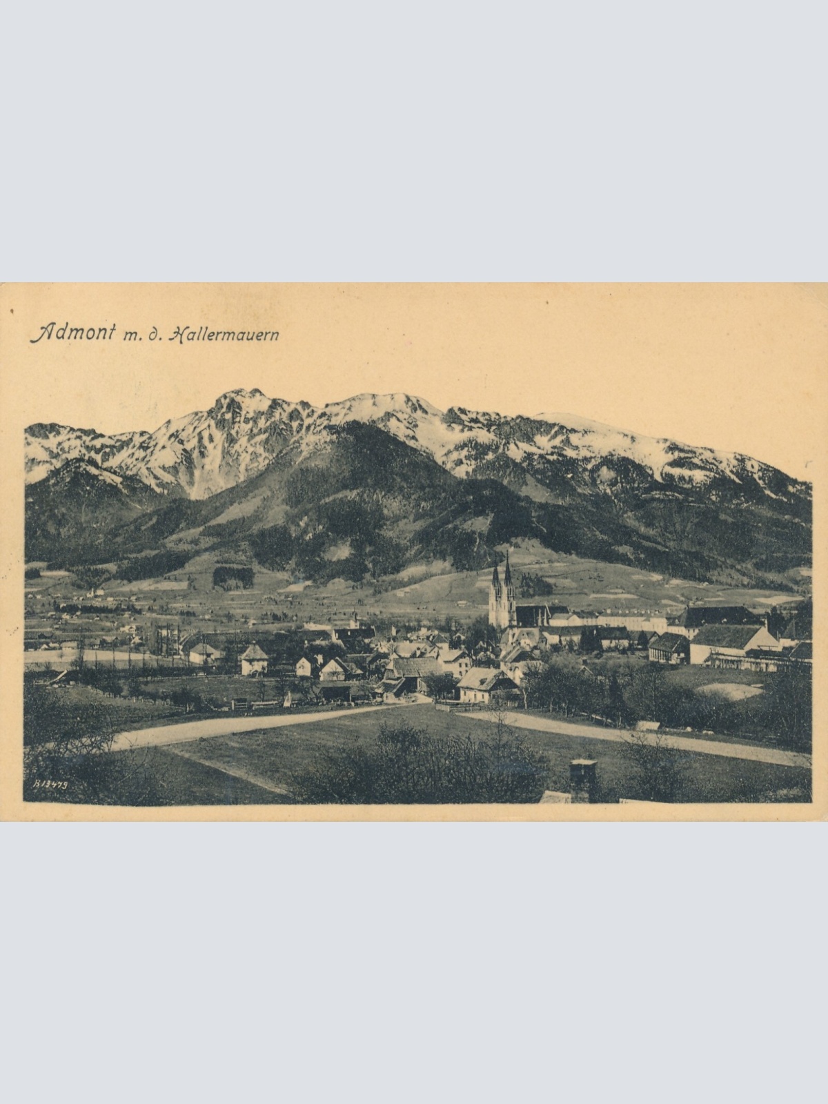 AK aus Admont mit dem Hallermauern Steiermark Ansichtskarte (12410)
