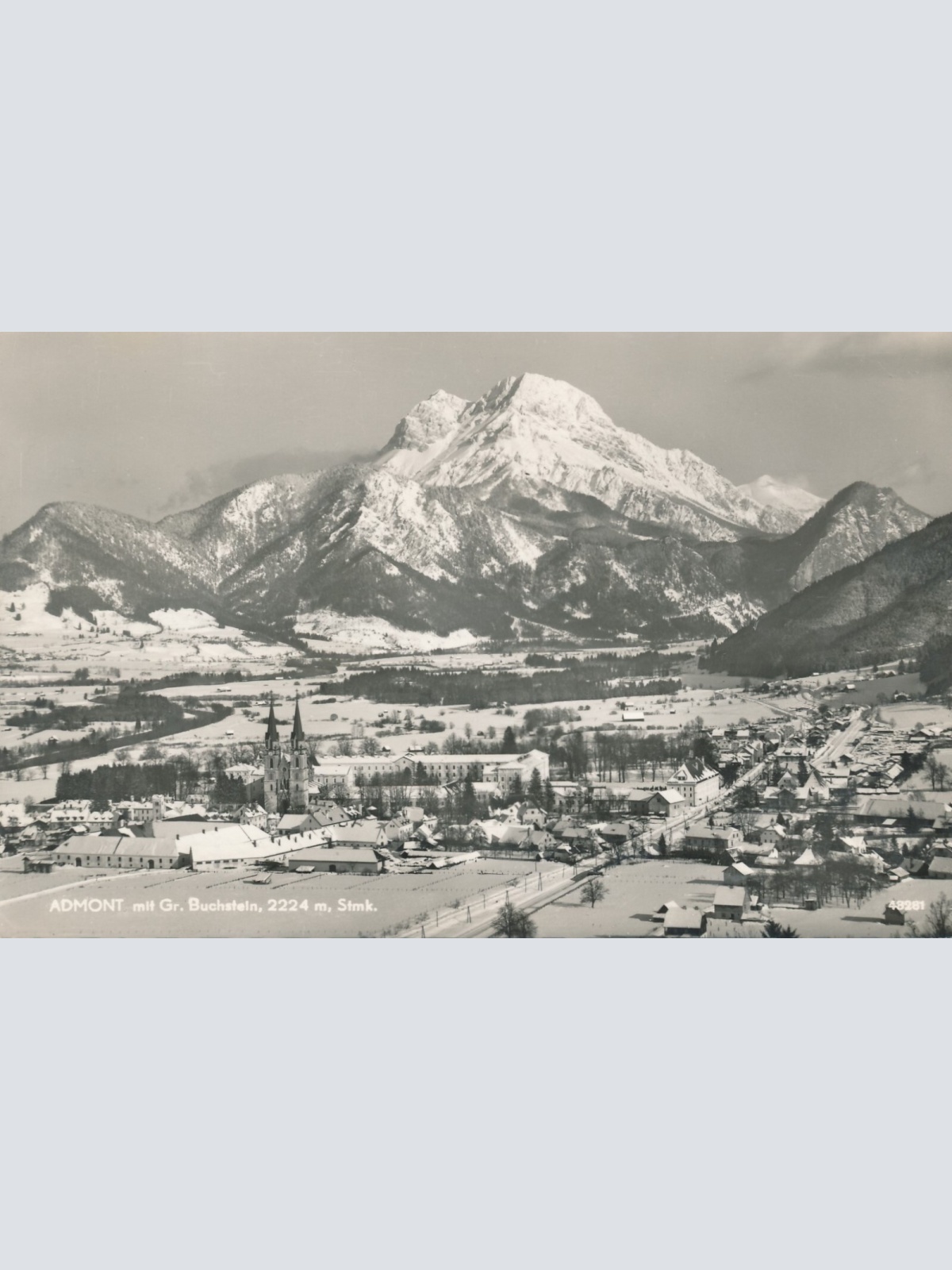 AK aus Admont im Winter Steiermark Ansichtskarte (12404)