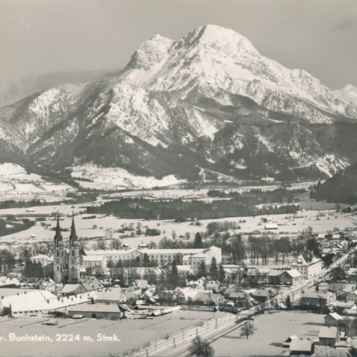 AK aus Admont im Winter Steiermark Ansichtskarte (12404)