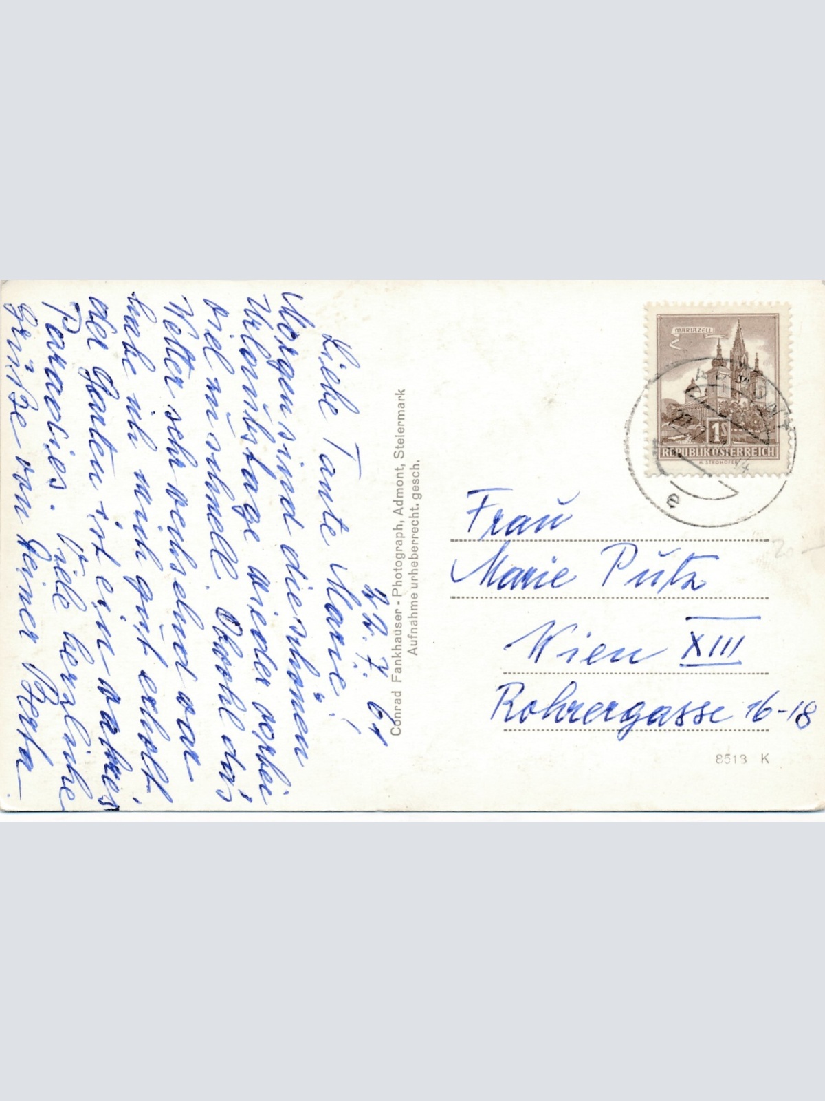 AK aus Admont mit Frauenerg Steiermark Ansichtskarte (12405)