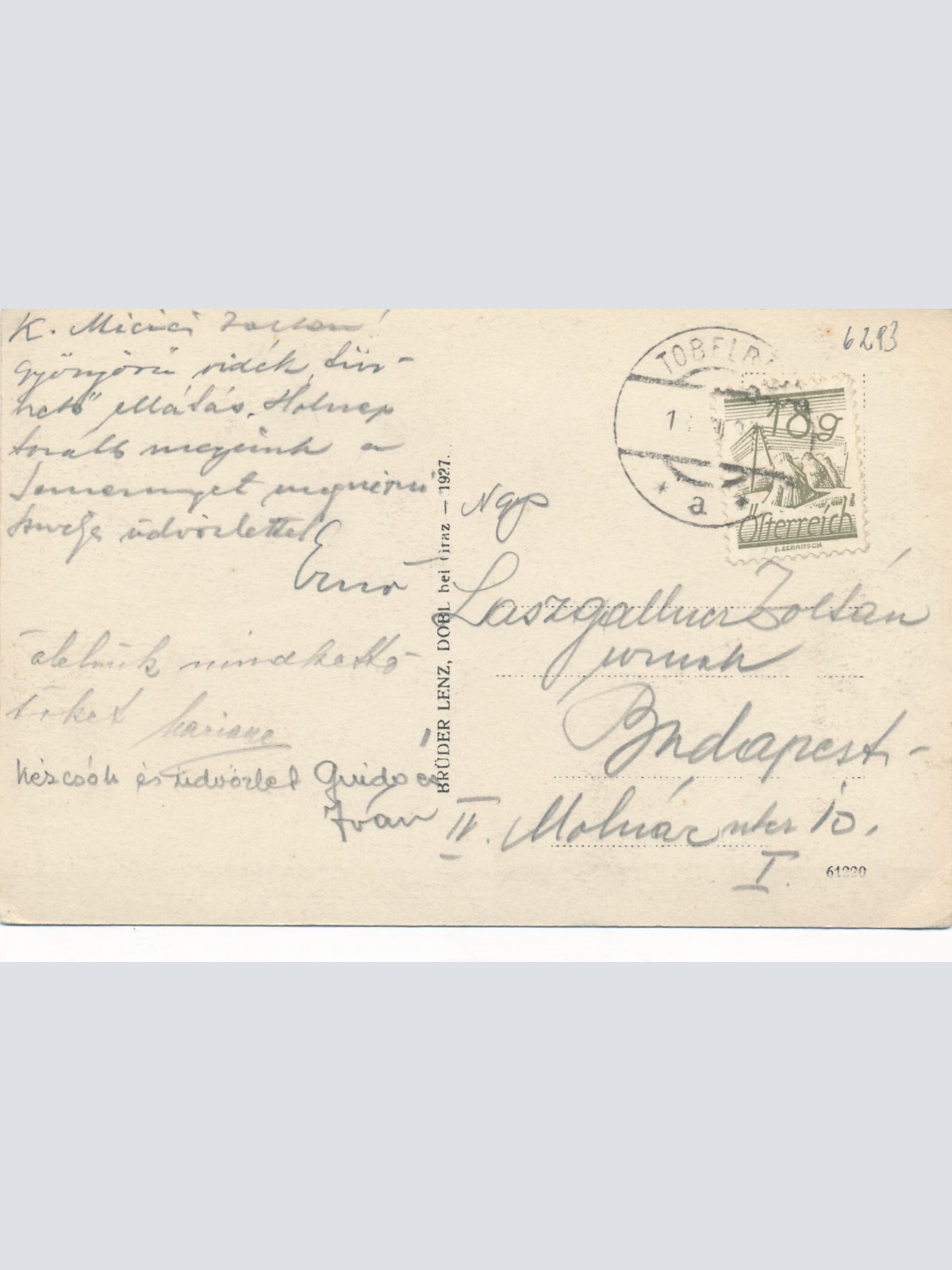 AK aus Toblerbad Steiermark Ansichtskarte (12443)