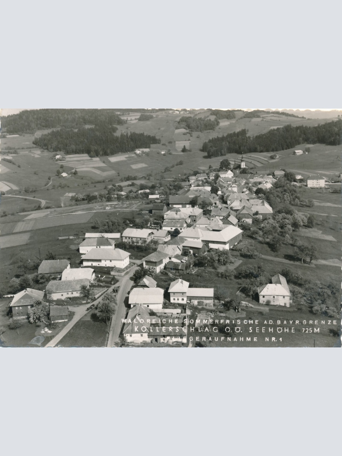 AK aus Kollerschlag Fliegeraufnahme Nr. 1 Oberösterreich Ansichtskarte (11488)