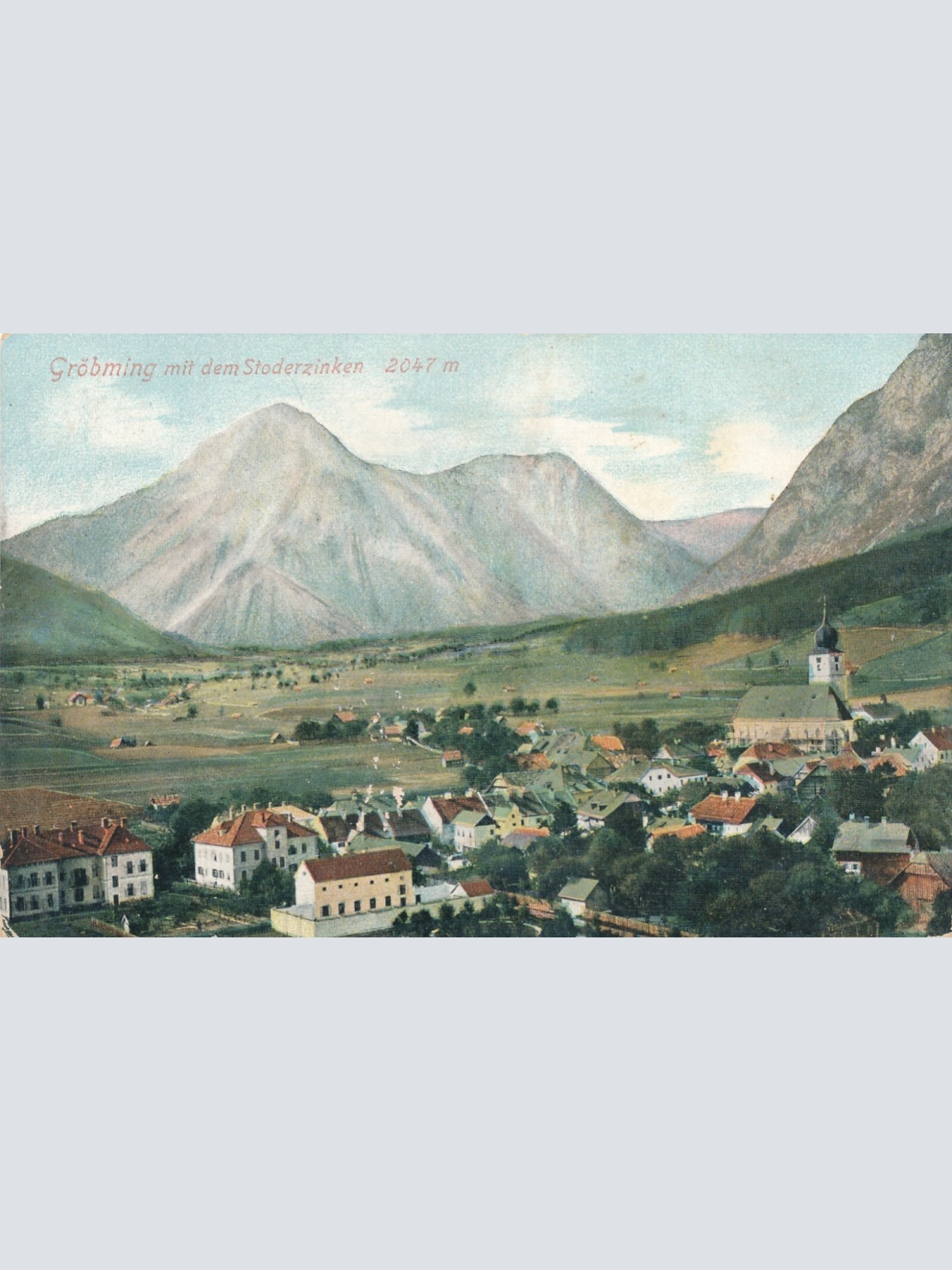 AK aus Gröbming mit dem Stodertinken Steiermark Ansichtskarte (12440)