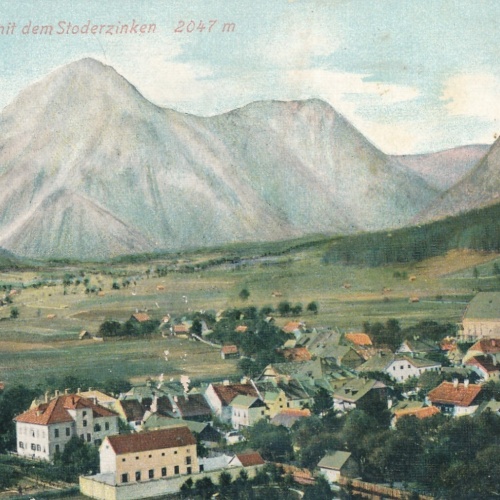 AK aus Gröbming mit dem Stodertinken Steiermark Ansichtskarte (12440)