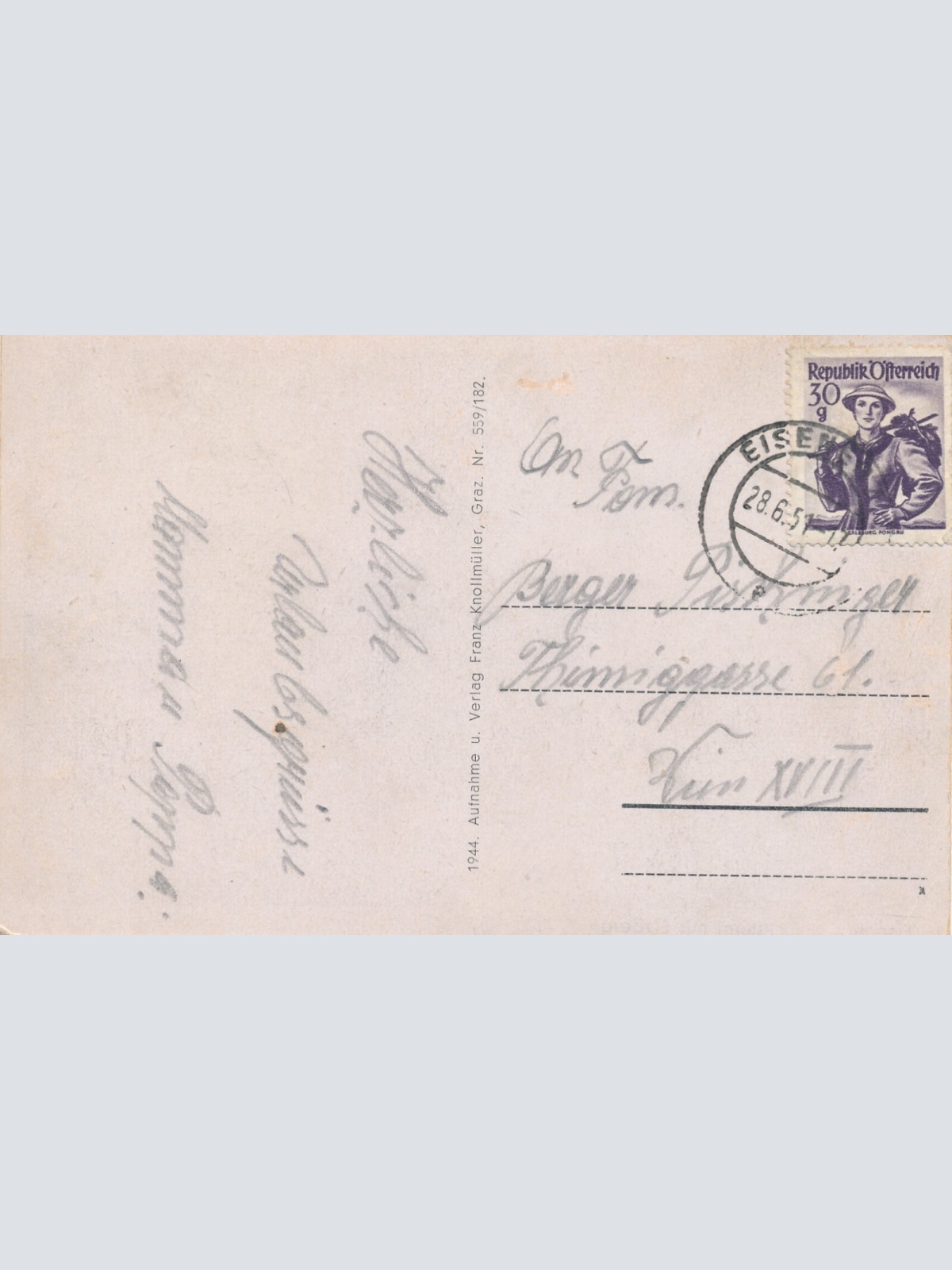 AK aus Eisenerz mit Schichtturm und Erzberg Steiermark Ansichtskarte (12429)