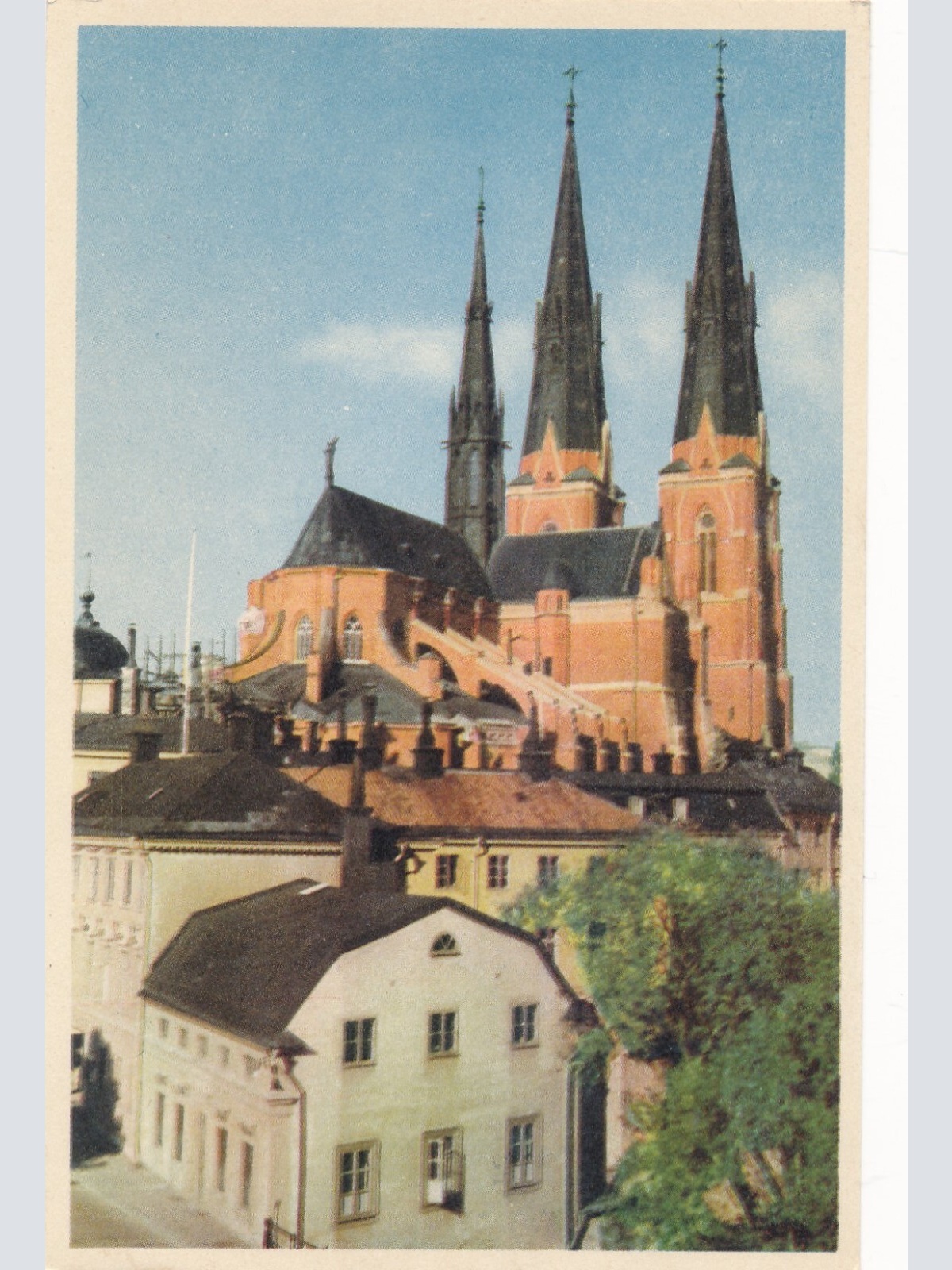 AK aus Uppsala Domkyrkan Schweden Ansichtskarte (12555)