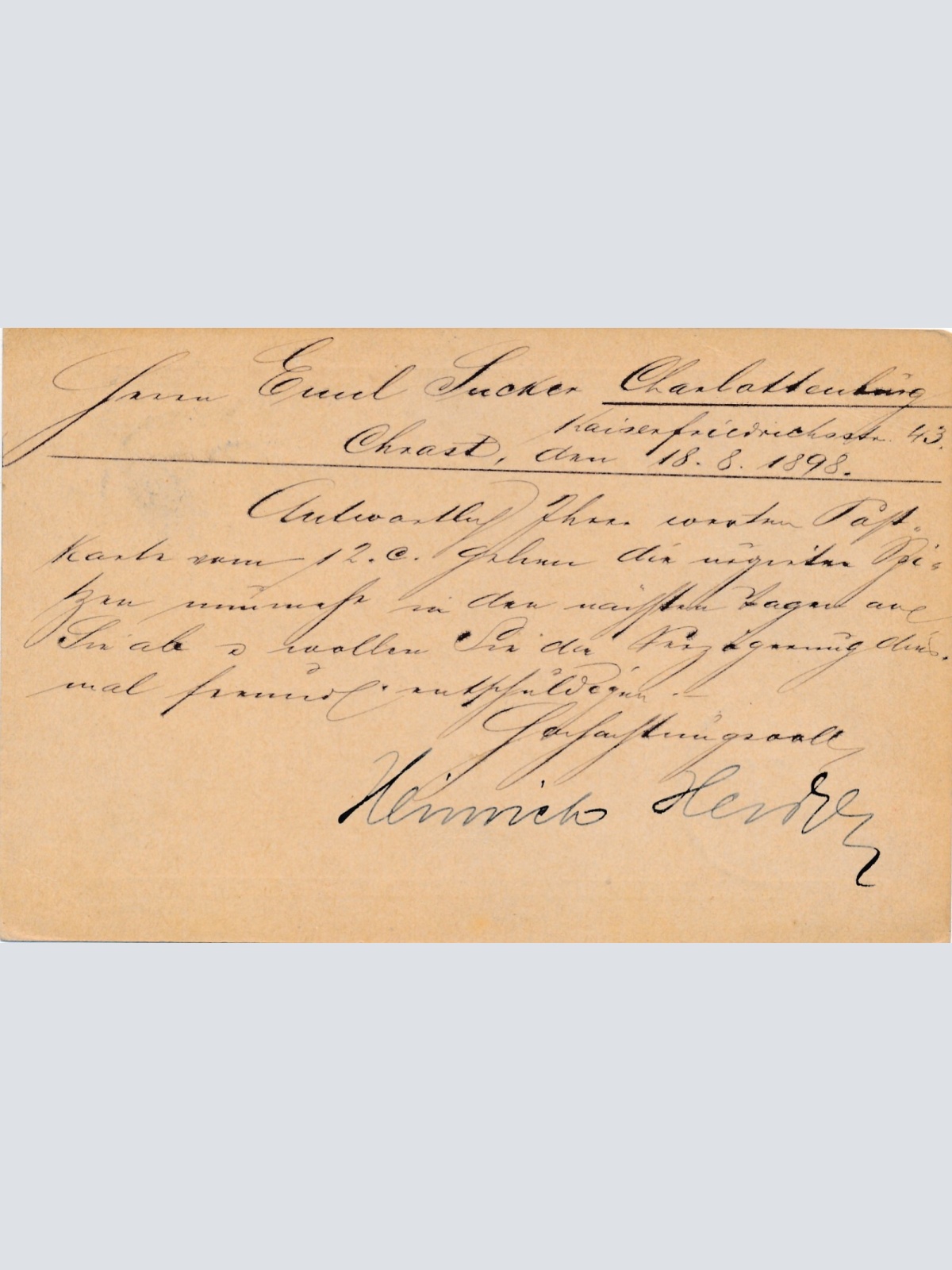 2 Kreuzer - Ganzsachen - Karte 1898 aus Chrudim (12284)