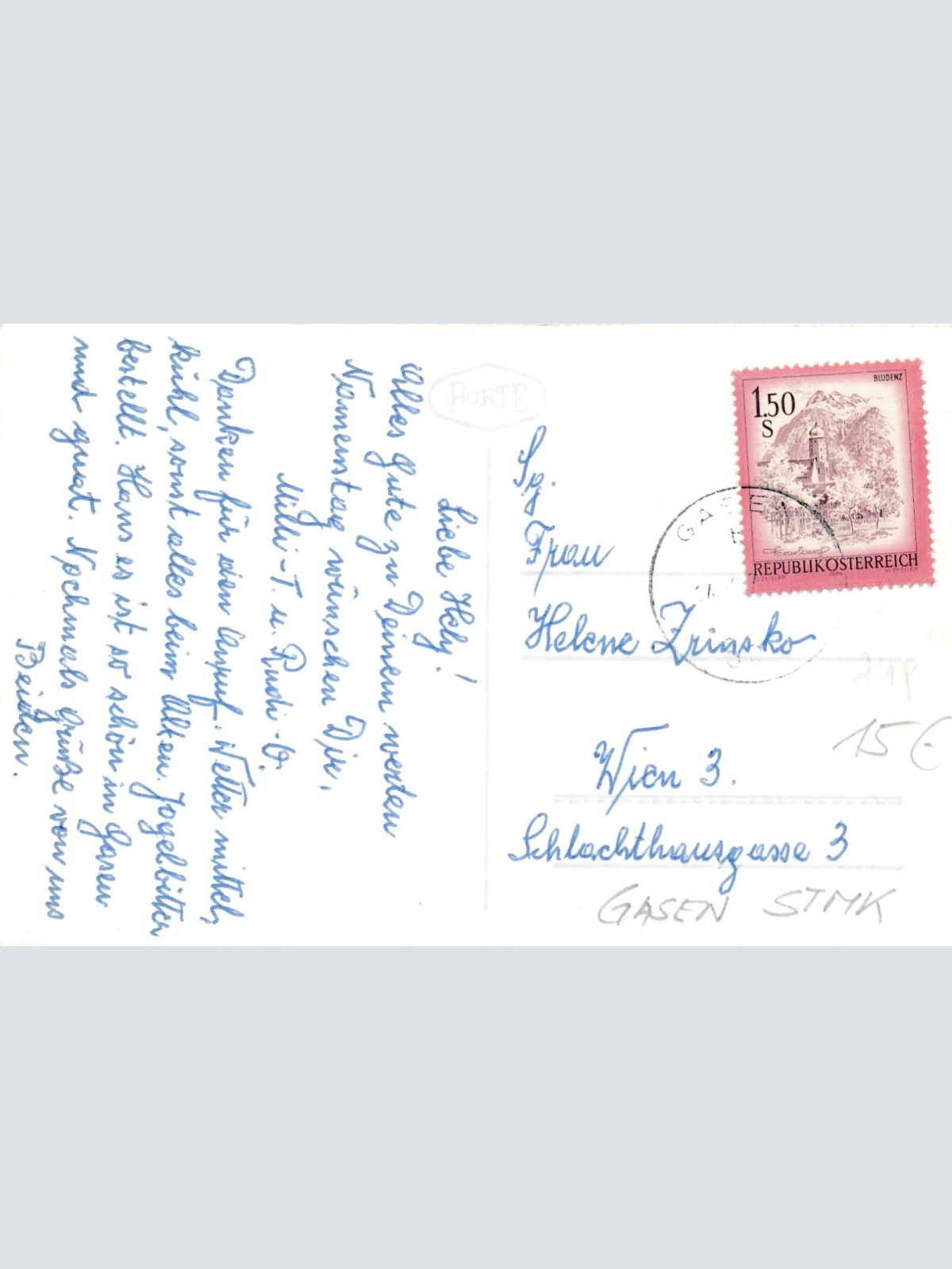 AK aus Gasen Steiermark Ansichtskarte (12345)