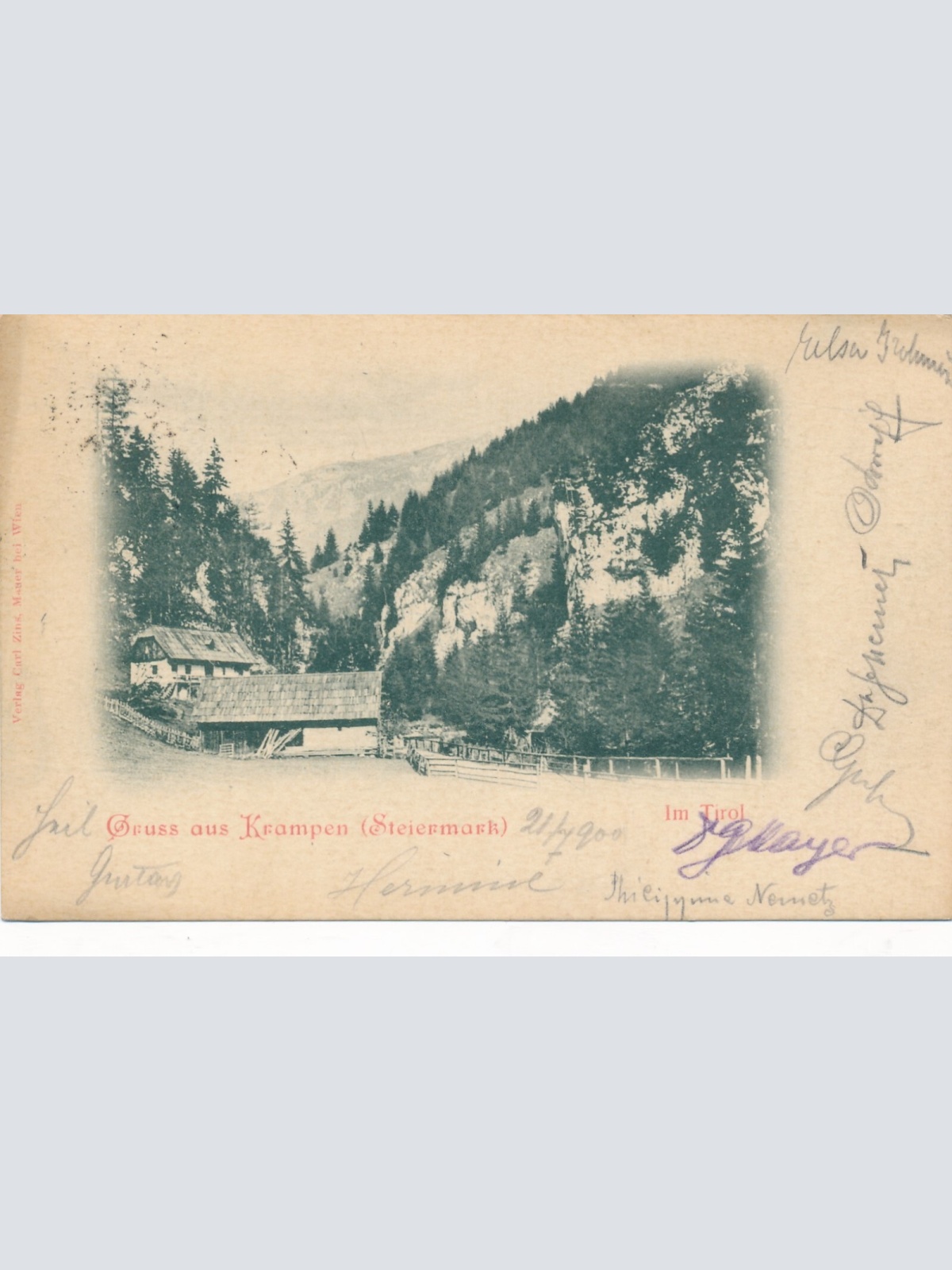 AK gruss aus Krampen Steiermark Ansichtskarte (12365)