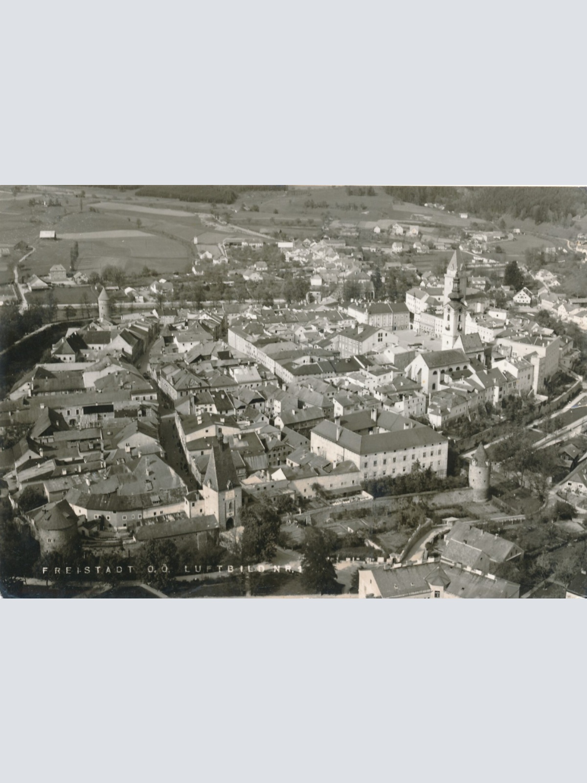 AK aus Freistadt Luftbild Nr. 1 Oberösterreich Ansichtskarte (12859)