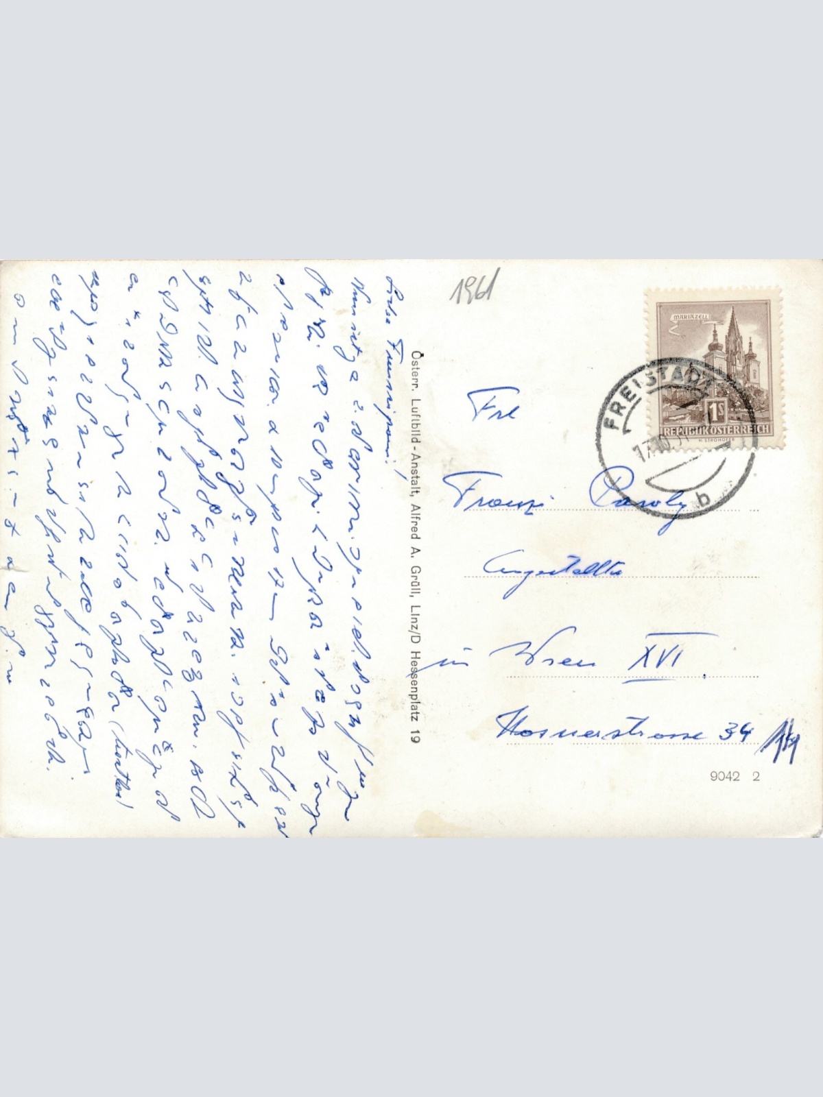 AK aus Freistadt Luftbild Nr. 1 Oberösterreich Ansichtskarte (12859)