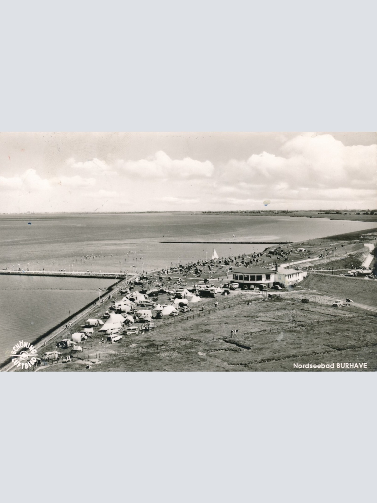 AK aus Burhave Nordseebad Campingplatz Niedersachsen Ansichtskarte (11364)