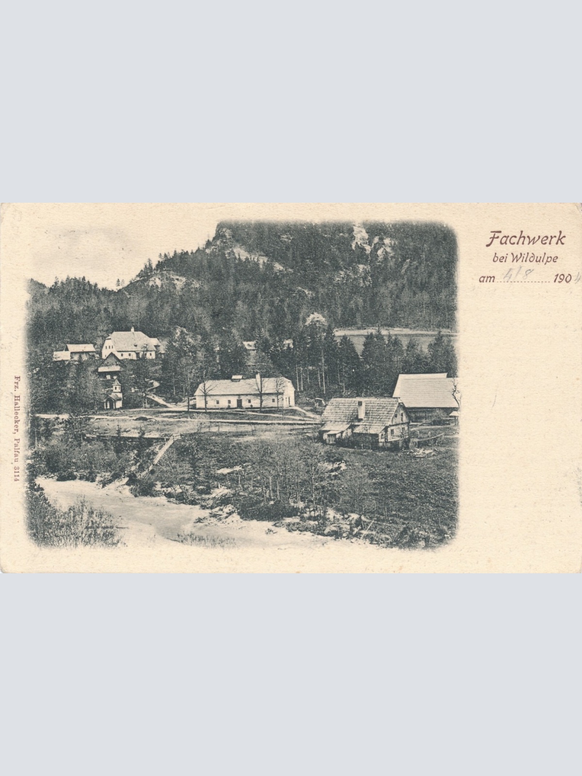 AK aus Fachwerk bei Wildalpe Steiermark Ansichtskarte (11869)