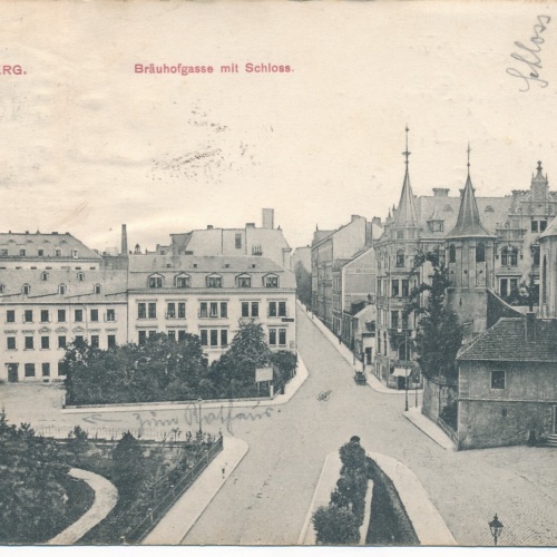 AK aus Reichenberg Bräuhofgasse Tschechoslowakei Ansichtskarte (11822)