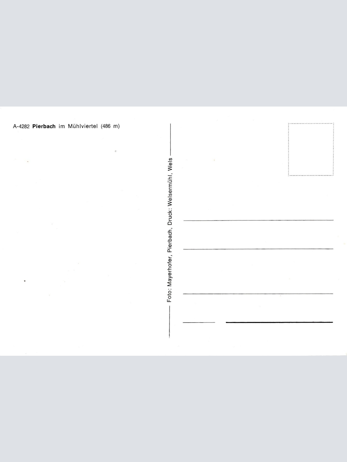 AK aus Pierbach Oberösterreich Ansichtskarte (J332)