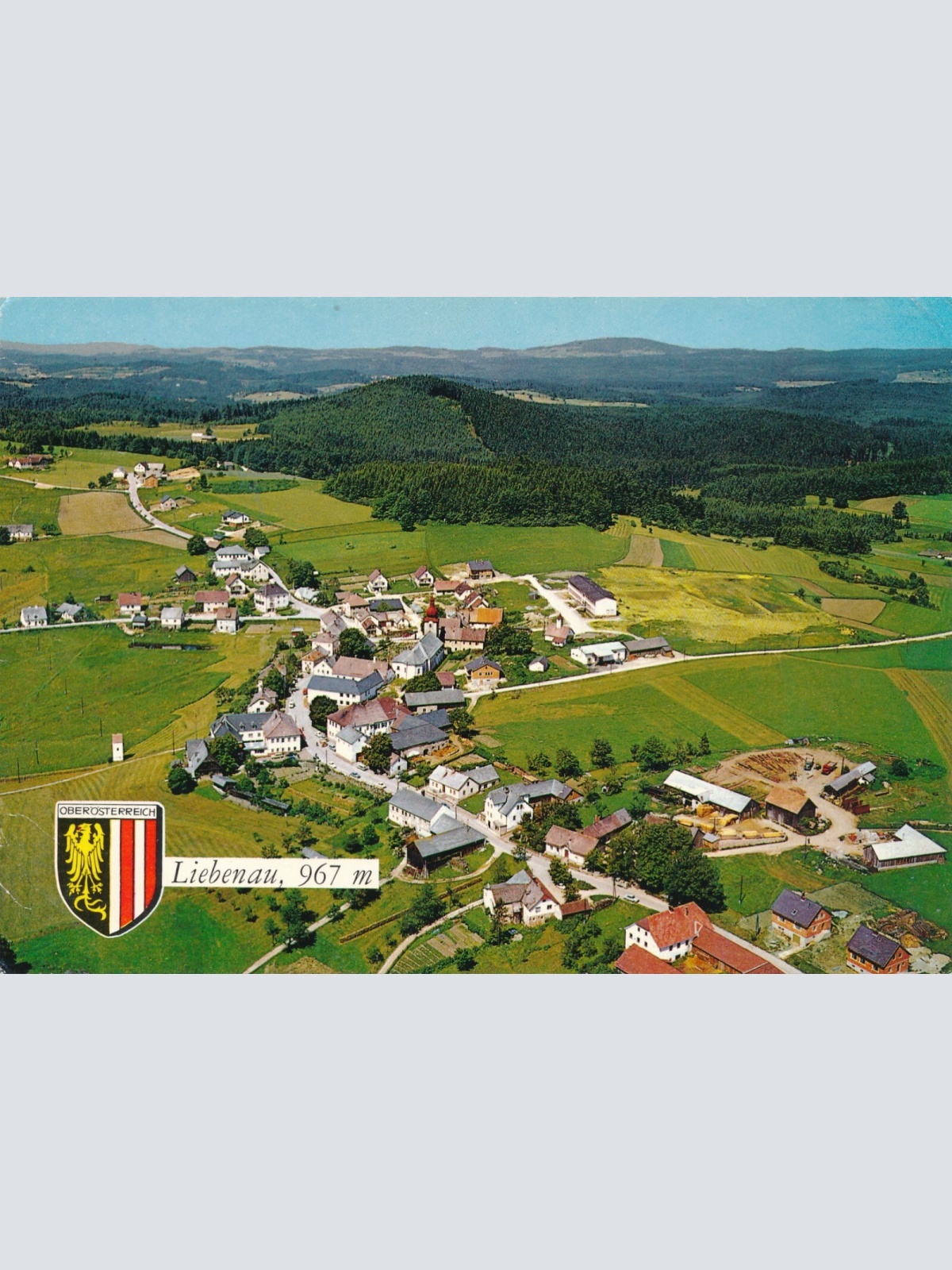 AK aus Liebenau Oberösterreich Fliegerfoto Ansichtskarte (J335)