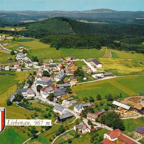 AK aus Liebenau Oberösterreich Fliegerfoto Ansichtskarte (J335)