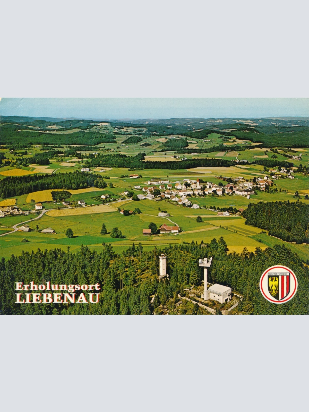 AK aus Liebenau Oberösterreich Fliegerfoto Ansichtskarte (J336)