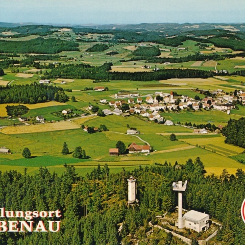 AK aus Liebenau Oberösterreich Fliegerfoto Ansichtskarte (J336)