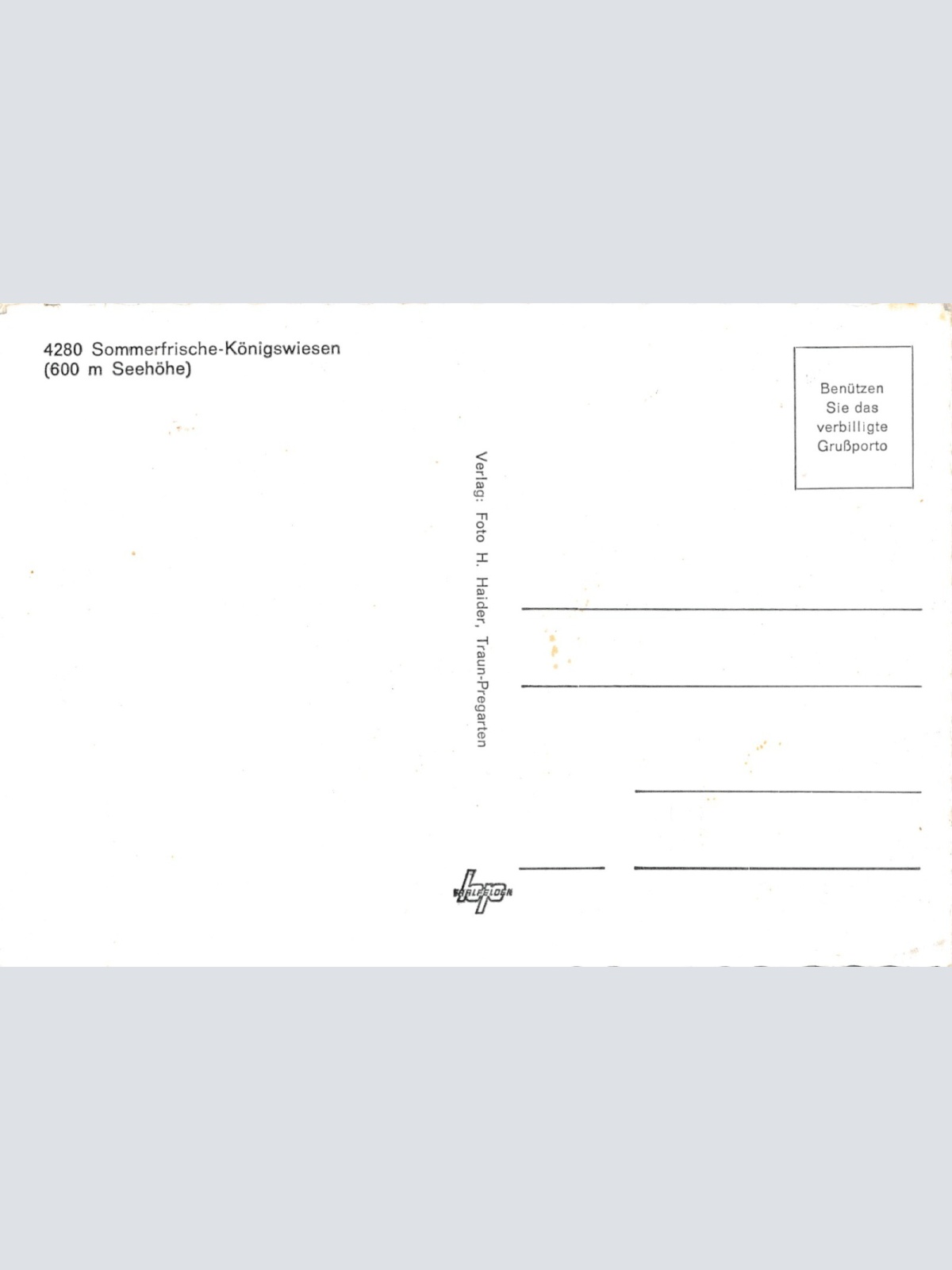 AK aus Königswiesen Oberösterreich Ansichtskarte (J345)