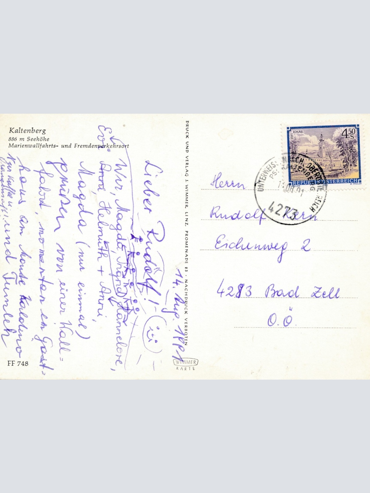 AK aus Kaltenberg Oberösterreich Mehrbildkarte Ansichtskarte (J350)