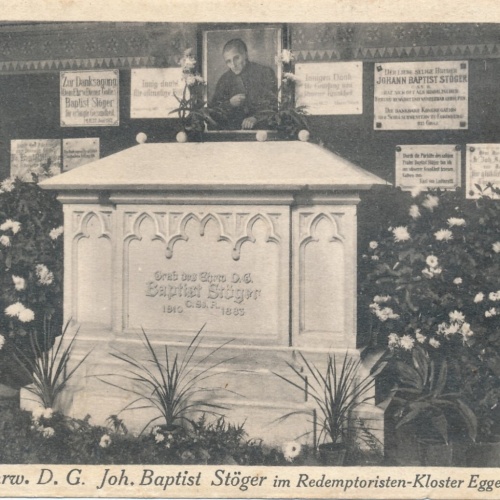 AK Grab d. Ehrw D.G. Joh. Baptist Kloster Eggenburg Ansichtskarte (12680)