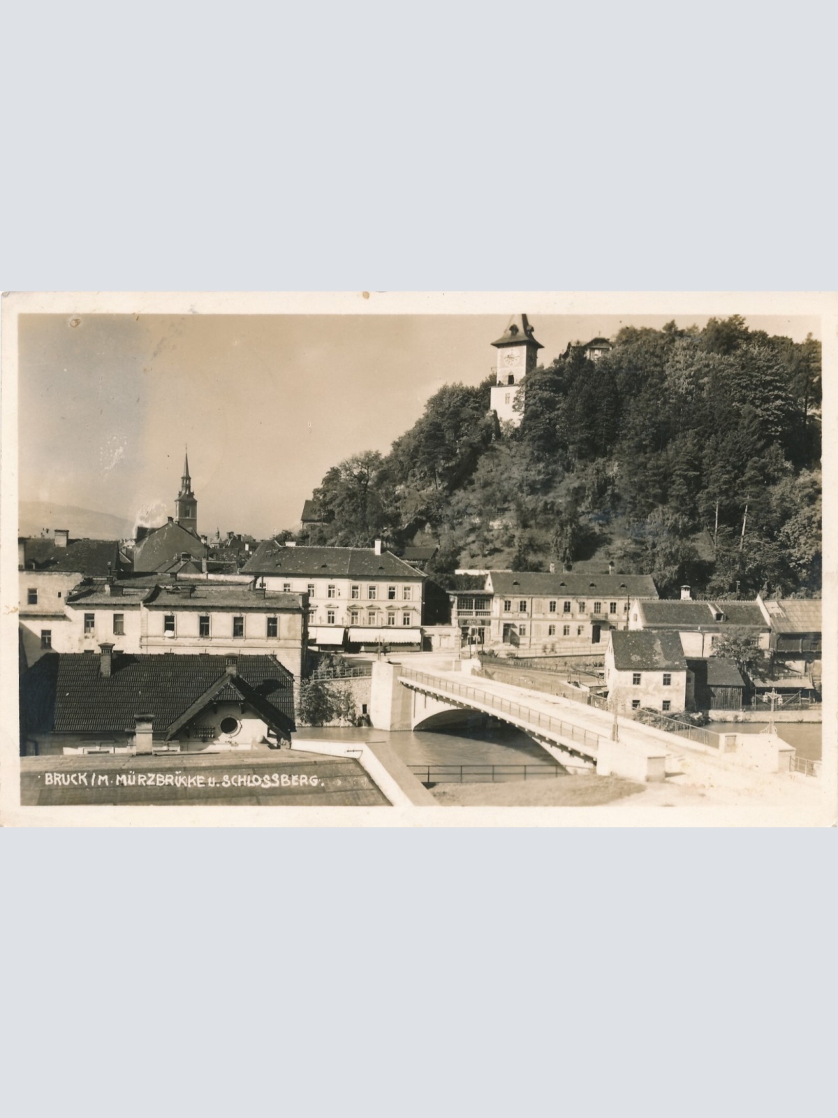 AK aus Bruck mit Mürzbrücke Steiermark Ansichtskarte (12643)