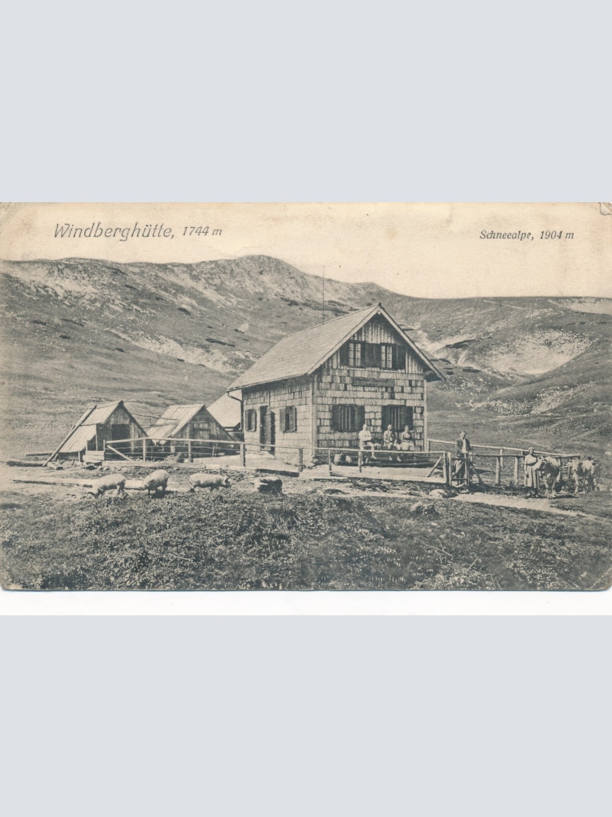 AK von der Windberg Hütte Steiermark Ansichtskarte (12645)