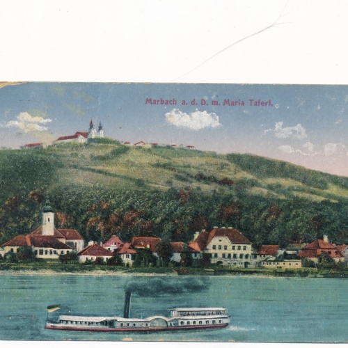 AK aus Marbach mit Dampfer Niederösterreich Ansichtskarte (12701)