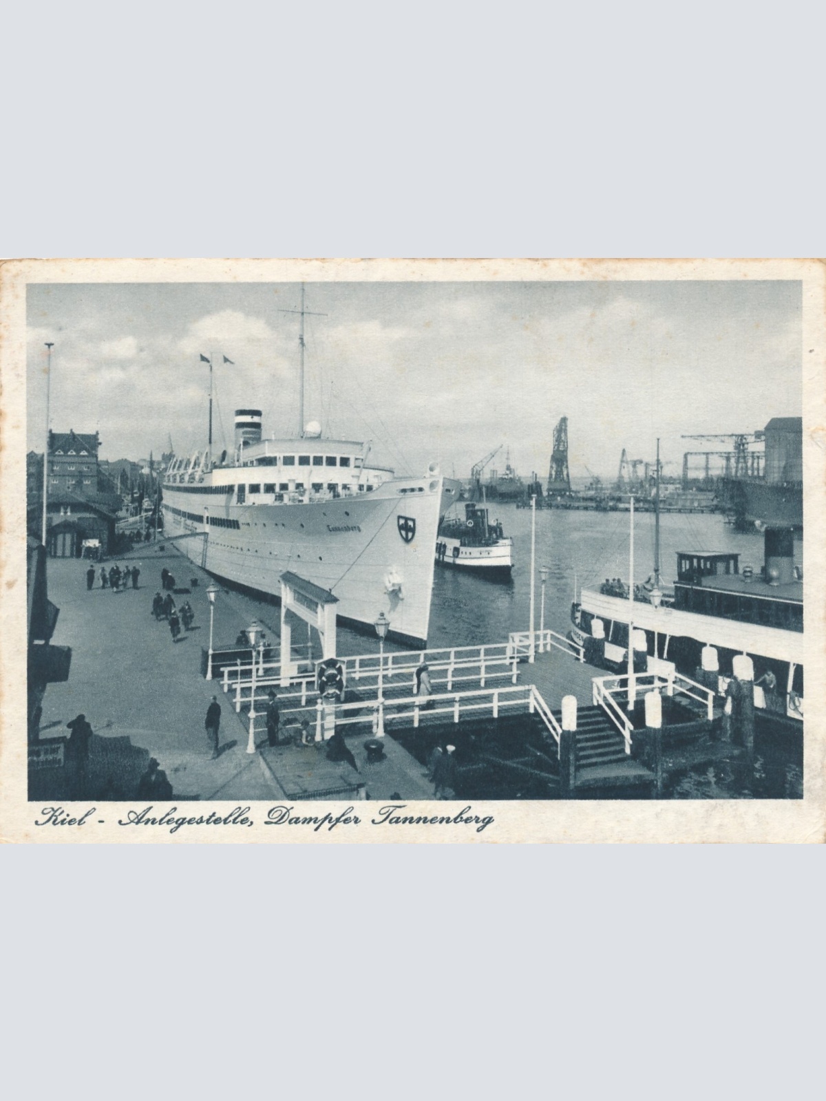 AK vom Dampfer Tannenberg in Kiel Ansichtskarte (12720)