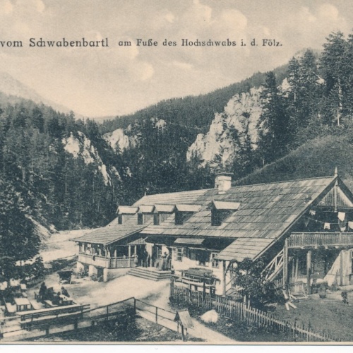 AK grüsse vom Schwabenbartl Steiermark Ansichtskarte (12797)