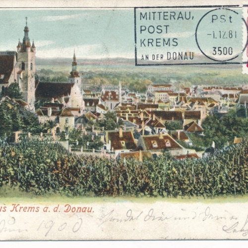 AK gruss aus Krems an der Donau Niederösterreich Ansichtskarte (12743)