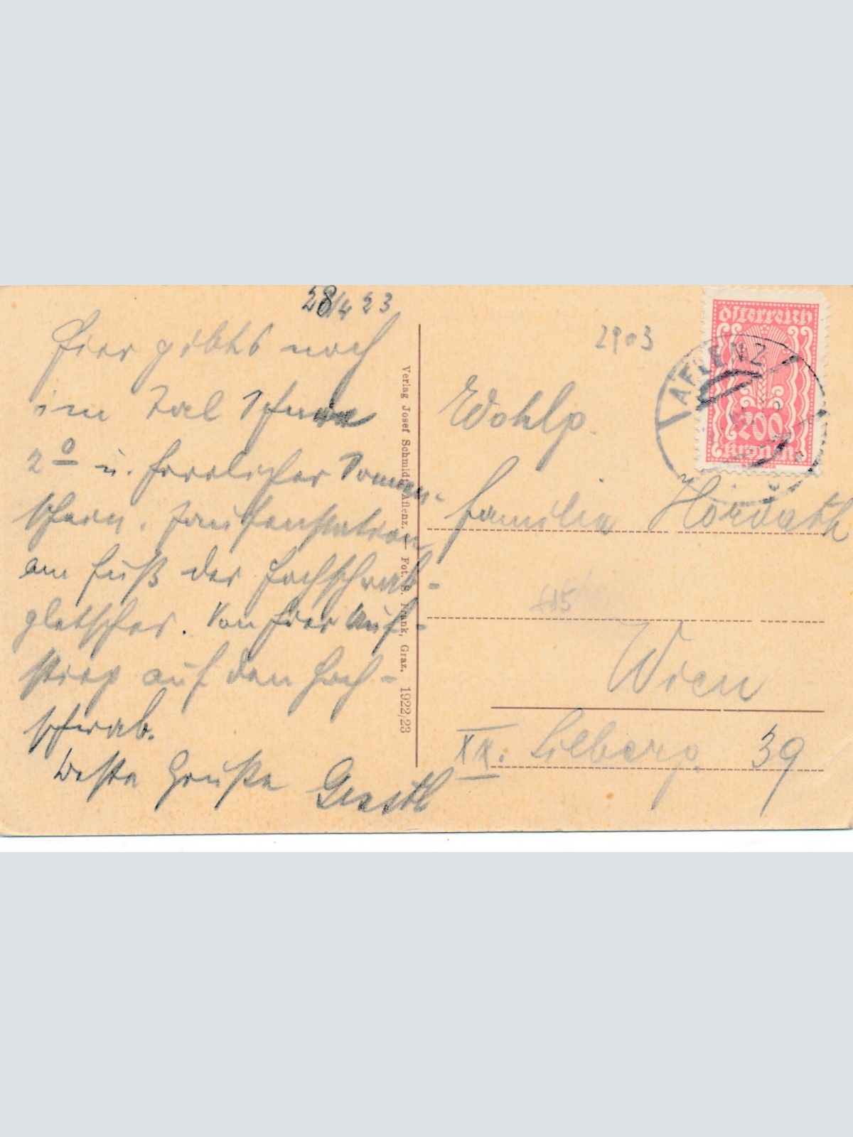 AK aus Fölz bei Aflenz Schwarbenbartl Steiermark Ansichtskarte (13162)