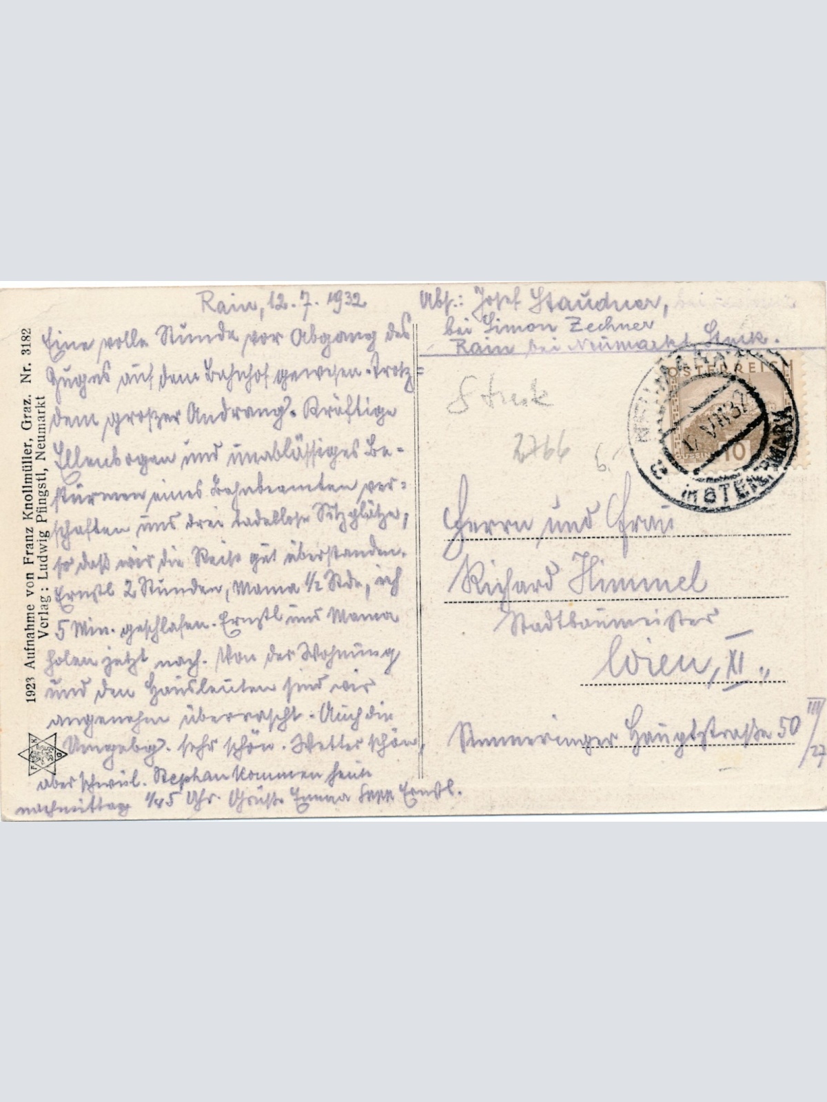 AK aus Neumarkt Steiermark Ansichtskarte (13164)