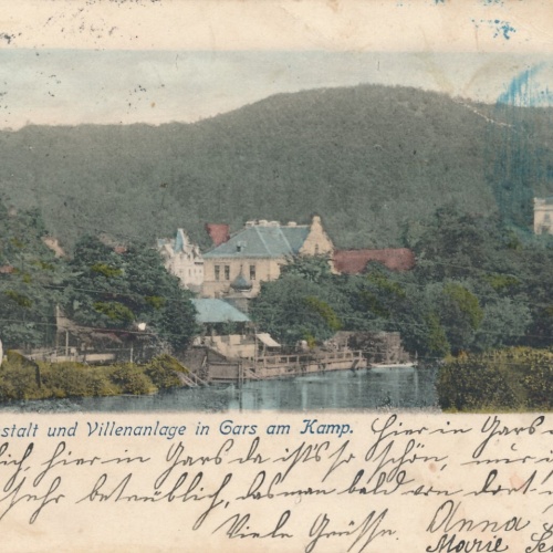 AK Gars mit Badeanstalt und Villengelende Niederösterreich Ansichtskart (12739)