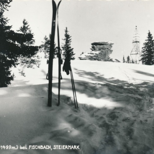 AK aus Teufelsstein mit Skie Steiermark Ansichtskarte (12773)