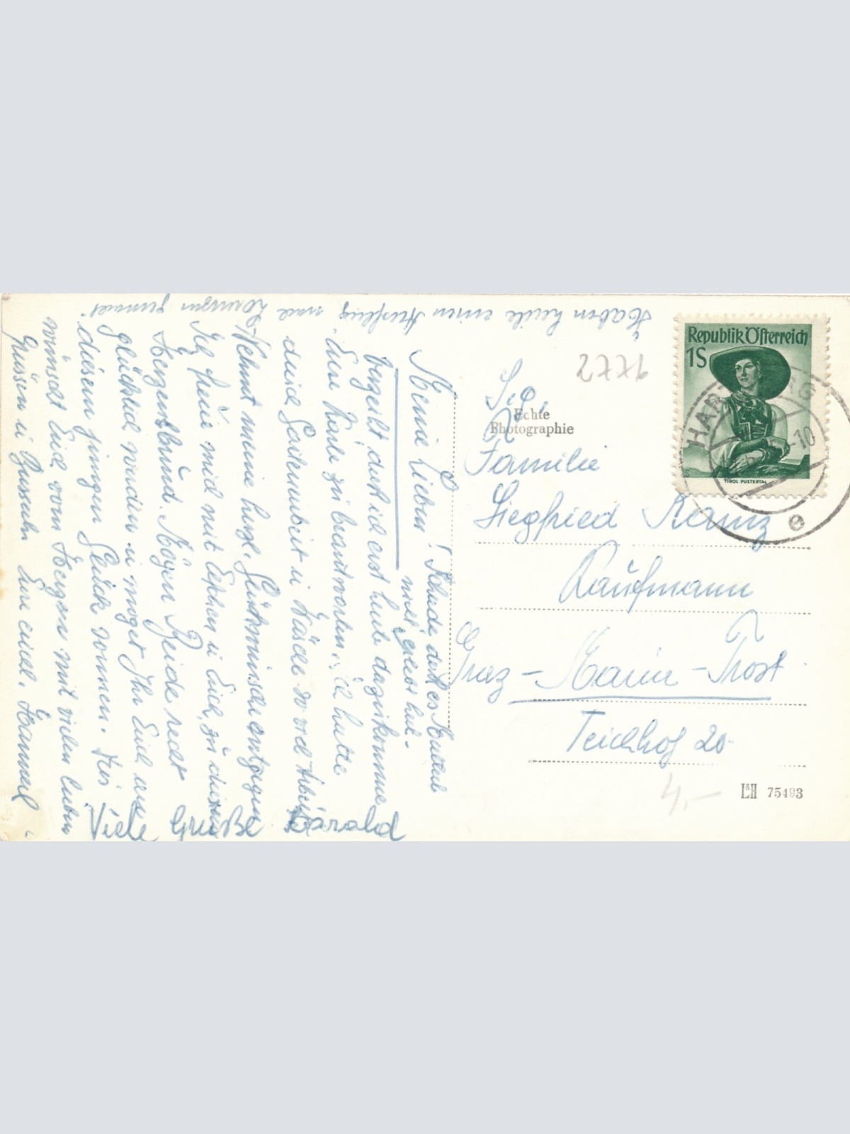 AK aus St. Lorenzen am Wechsel Steiermark Ansichtskarte (12769)