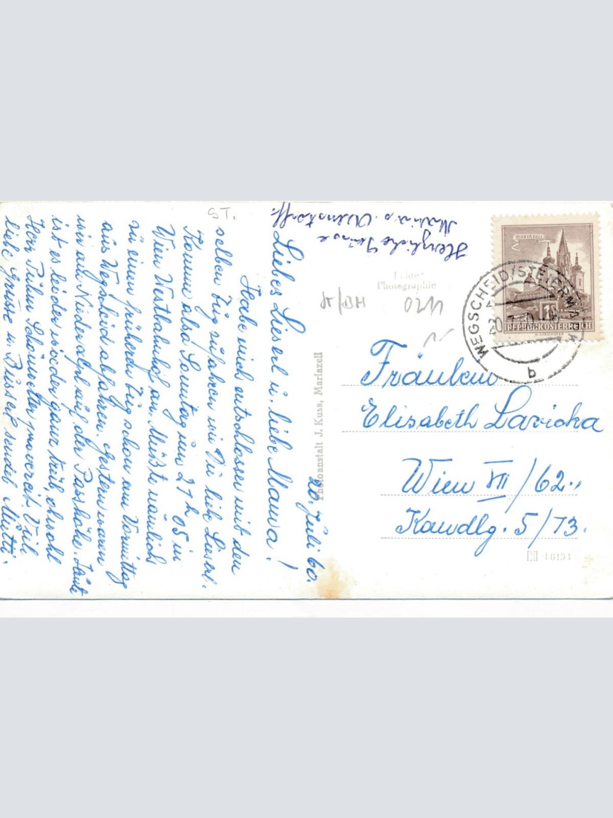 AK aus Wegscheid Steiermark Ansichtskarte (13077)