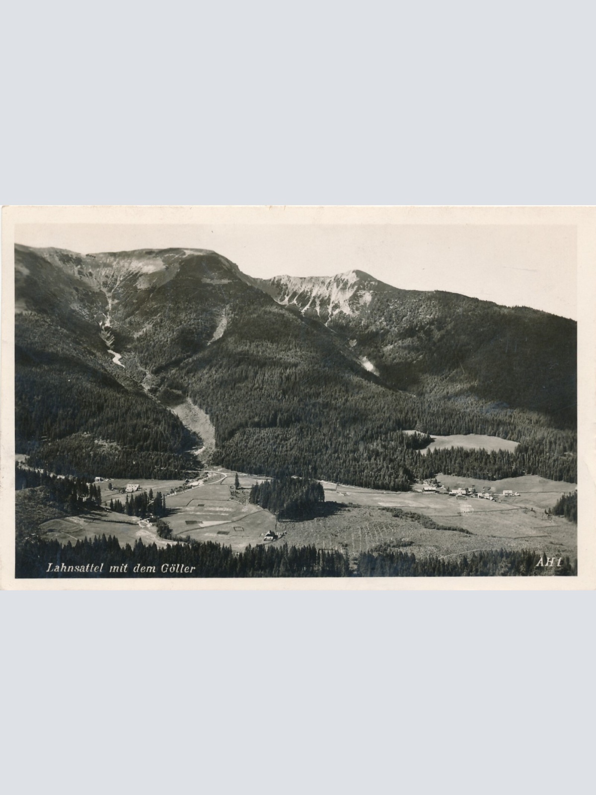 AK vom Lahnsattel mit dem Göller Steiermark Ansichtskarte (13059)