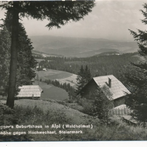 AK vom Peter Roseggers Geburtshaus Steiermark Ansichtskarte (13187)