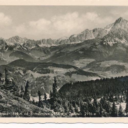 AK blick auf die Bischofsmütze Steiermark Ansichtskarte (13193)